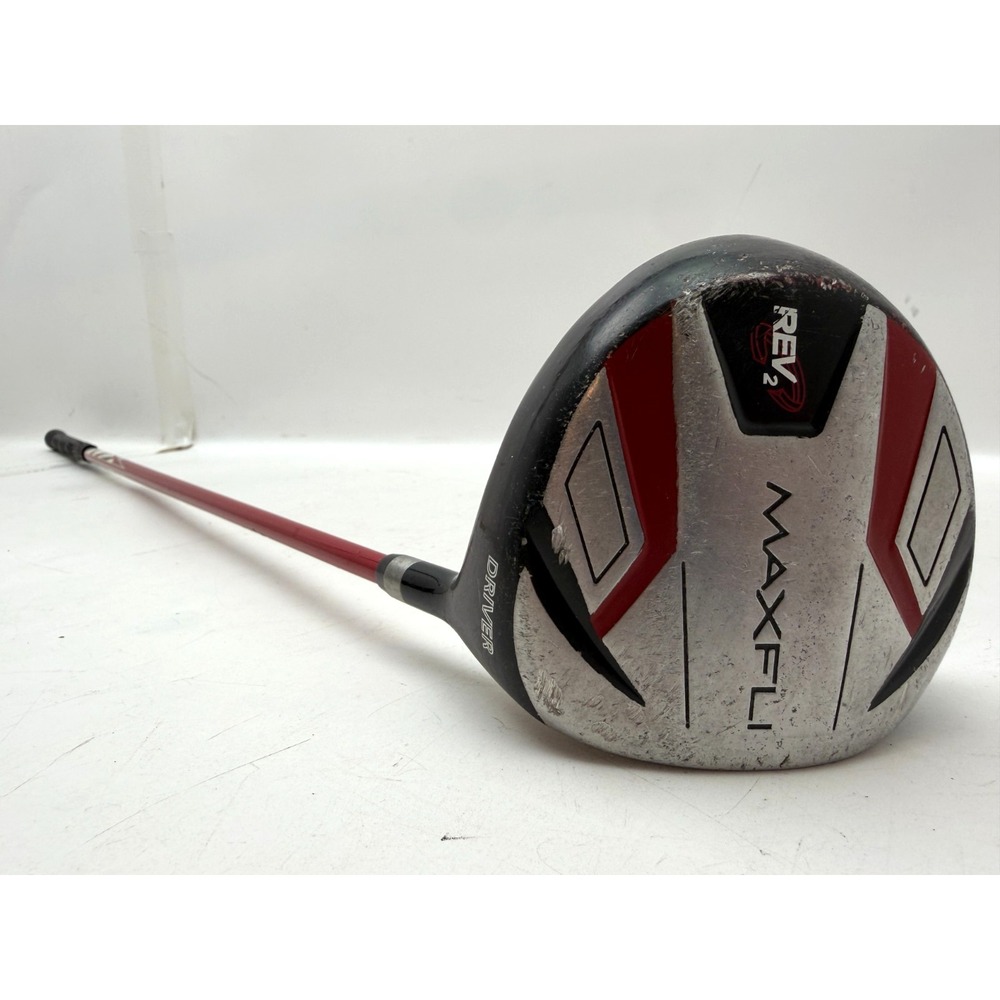 Maxfli Rev2 Junior Driver Red Black Lightweight Graphite RH Kids 34.5 Inch